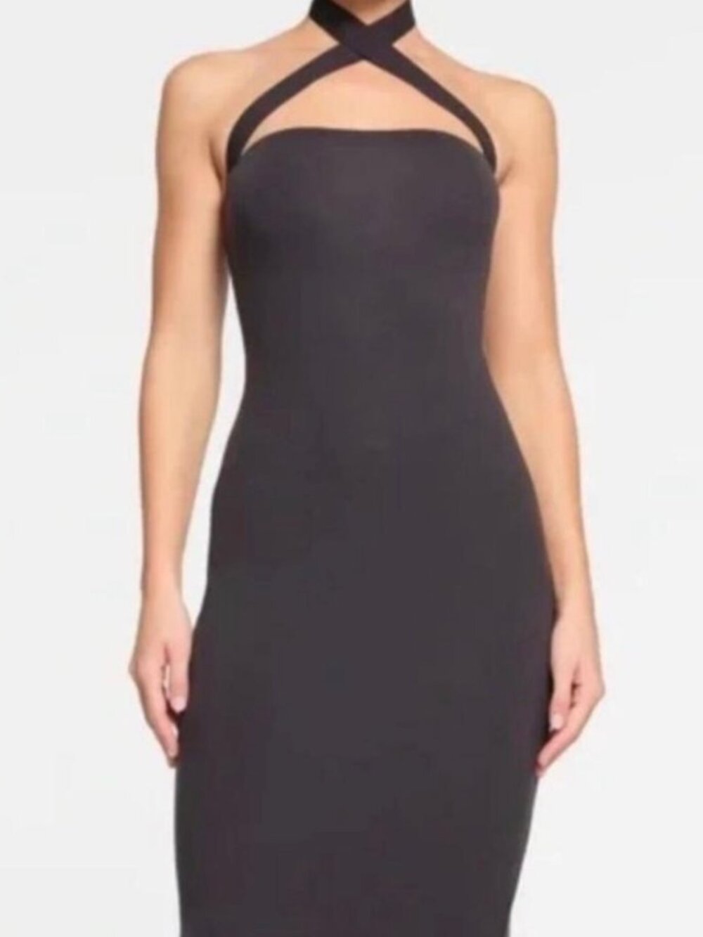 Skims Fits Everybody Wrap Neck Halter Dress sz L